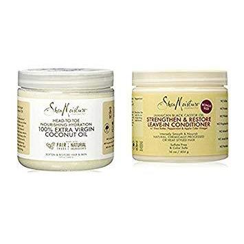 Shea Moisture complete softening set Leave In Conditioner and Cocounot Oil,SheaMoisture,OxKom