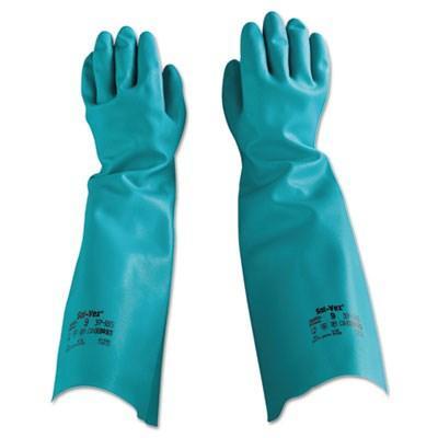 Sol-Vex Nitrile Gloves, Size 9,ANSELL LIMITED,OxKom
