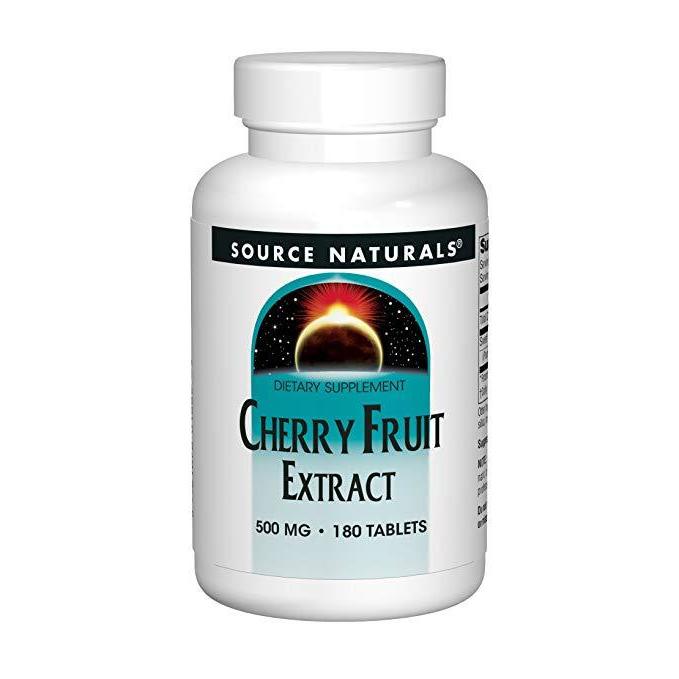 Source Naturals Cherry Fruit Extract 500mg, 180 tabs,Source Naturals,OxKom