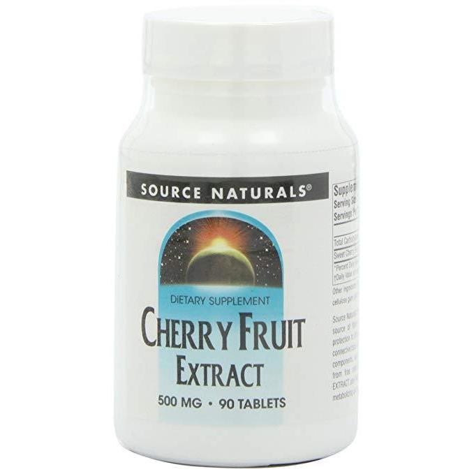 Source Naturals Cherry Fruit Extract 500mg, 90 tabs,Source Naturals,OxKom