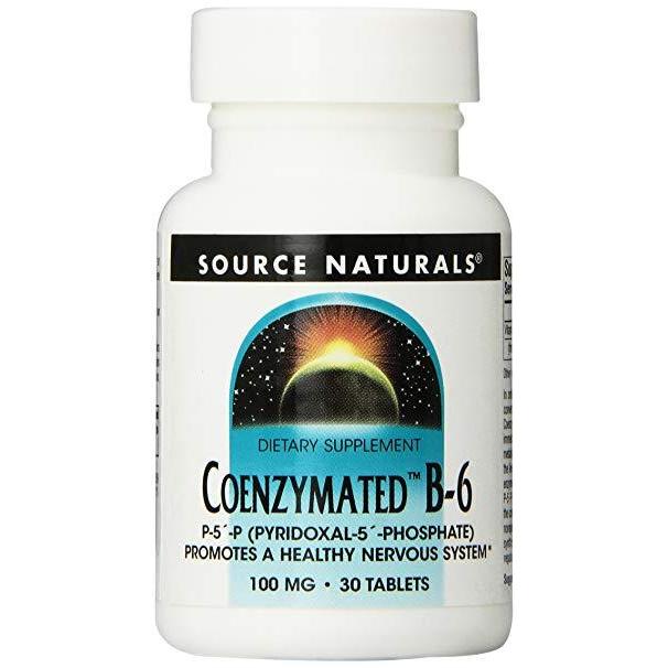 Source Naturals Coenzymated™ Vitamin B-6 100 mg 30 Tablet,Source Naturals,OxKom