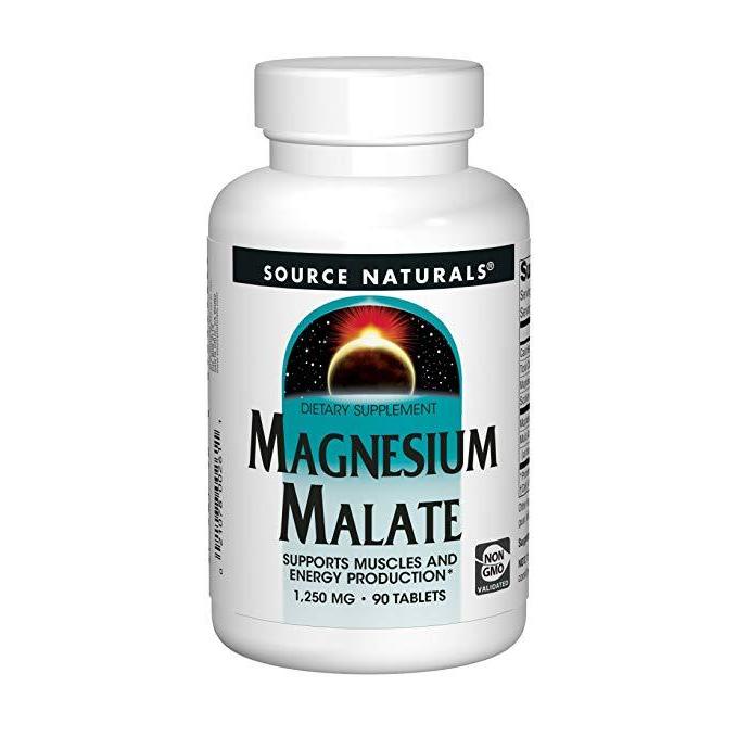 Source Naturals Magnesium Malate 1250 mg 90 Tablet,Source Naturals,OxKom