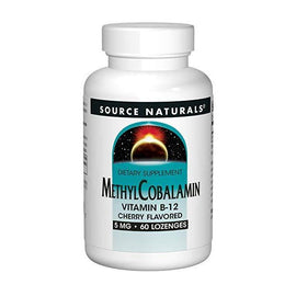 Source Naturals MethylCobalamin Vitamin B-12, Cherry 60 tabs,Source Naturals,OxKom