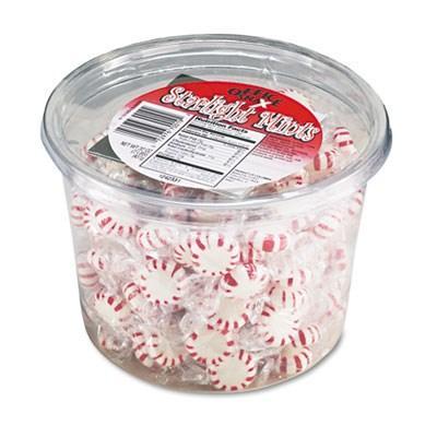 Starlight Mints, Peppermint Hard Candy, Indv Wrapped, 2lb Tub,OFFICE SNAX, INC.,OxKom