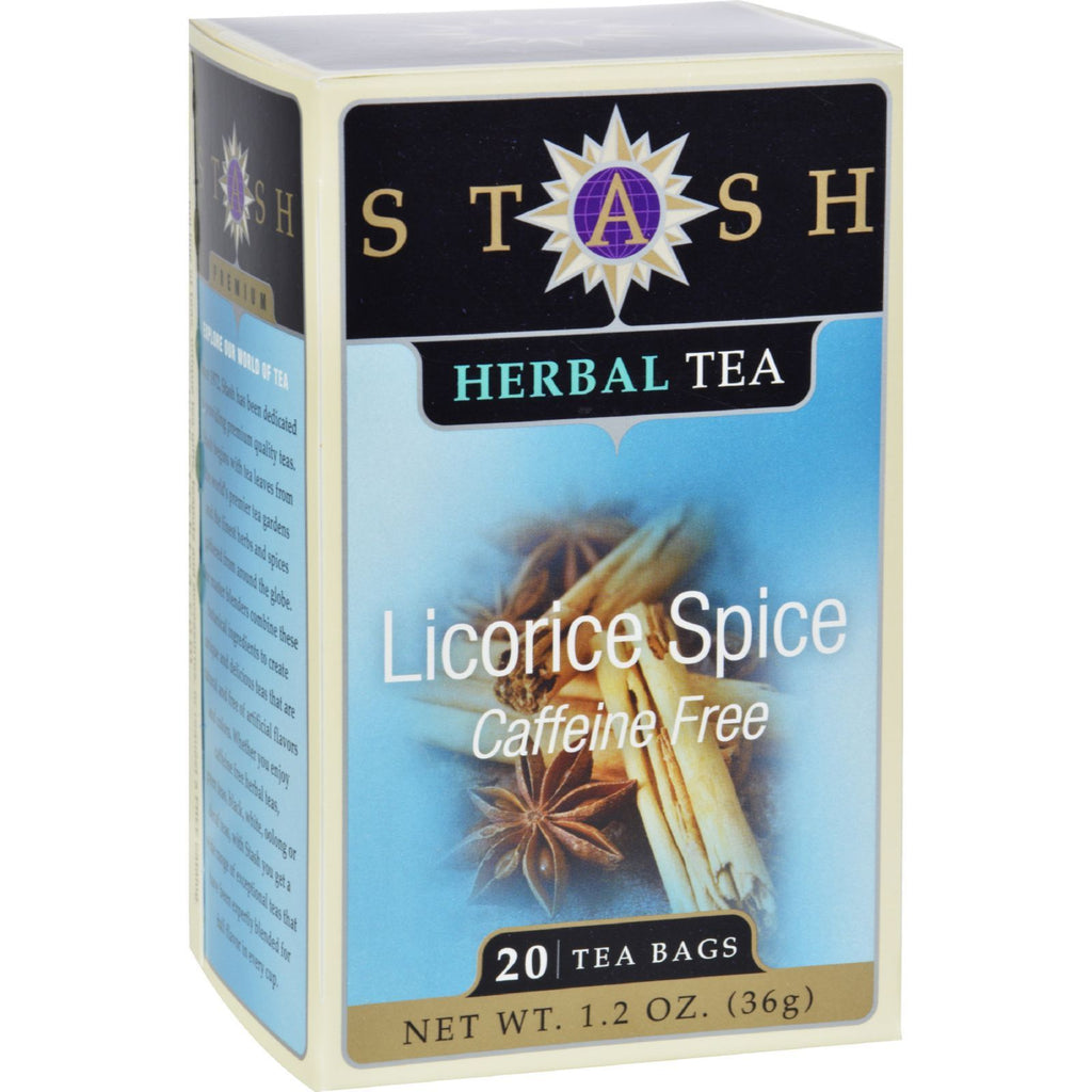 Stash Tea Company Premium Licorice Spice Herbal Tea - Caffeine Free - 20 Bags,STASH TEA,OxKom