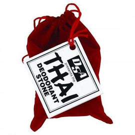 Thai Deodorant Stone Stone in Velvet Pouch,THAI DEODORANT STONE,OxKom