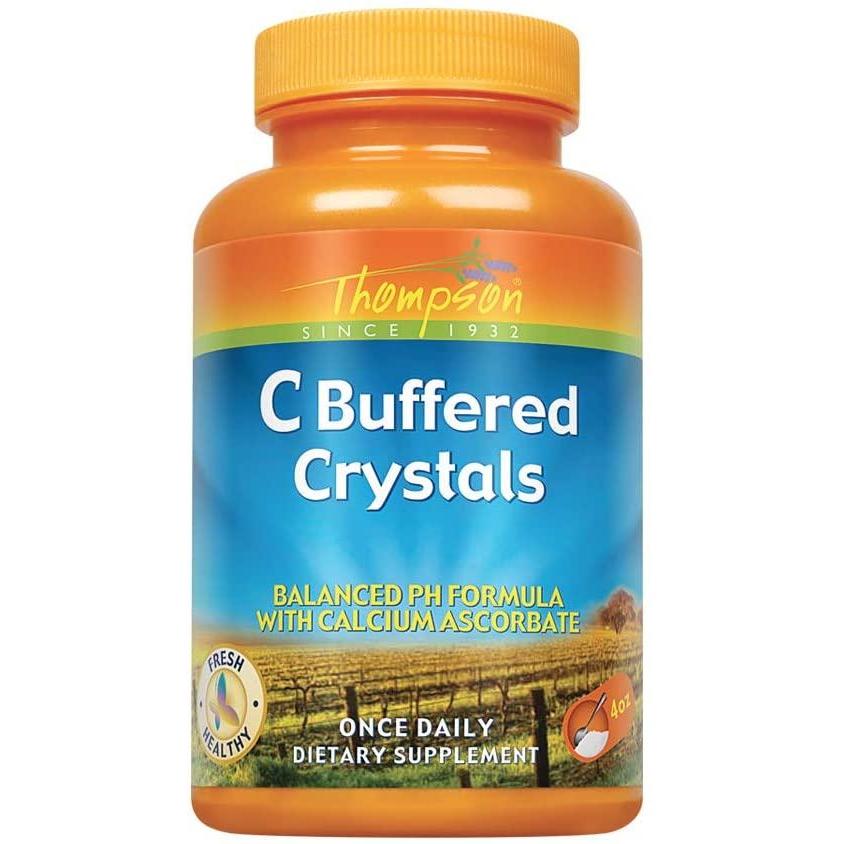 THOMPSON NUTRITIONAL, C CRYSTALS BUFF PWD 4 OZ,THOMPSON NUTRITIONAL,OxKom