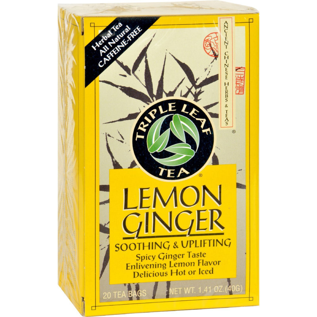 Triple Leaf Tea - Lemon Ginger - 20 Tea Bags,TRIPLE LEAF TEA,OxKom