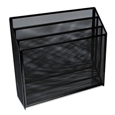 UNIVERSAL OFFICE PRODUCTS, Mesh Three-Tier Organizer, Black,UNIVERSAL OFFICE PRODUCTS,OxKom