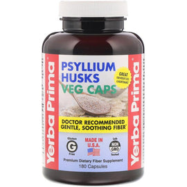 Yerba Prima Organic Psyllium VEG 180 Count,OxKom,OxKom